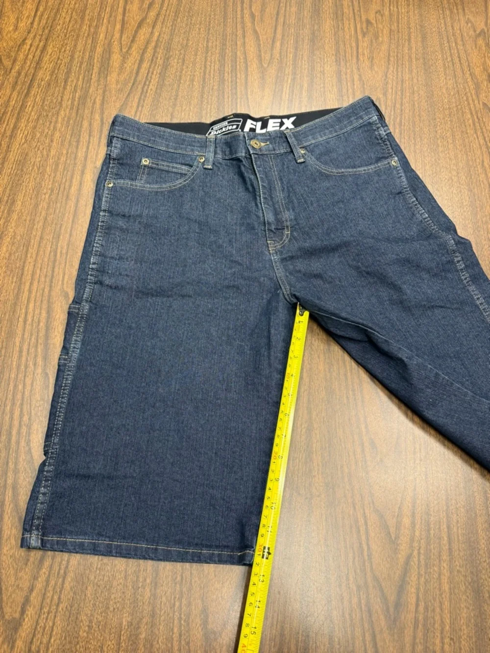 Dickies Men's Navy Flex Denim Carpenter Shorts Size 34 - Picture 7 of 12